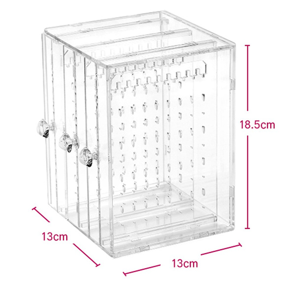 Acrylic Jewelry Organizer Storage Box Earring Display