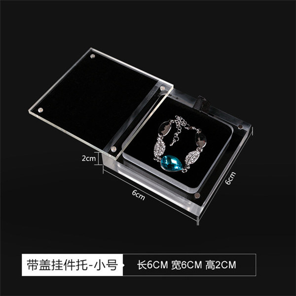 Acrylic Necklace Pendant Display Box Jewelry Packing Gift Box