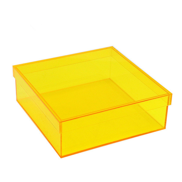 Translucent Color Gift Packaging Drop Front Acrylic Shoe Storage Display Box