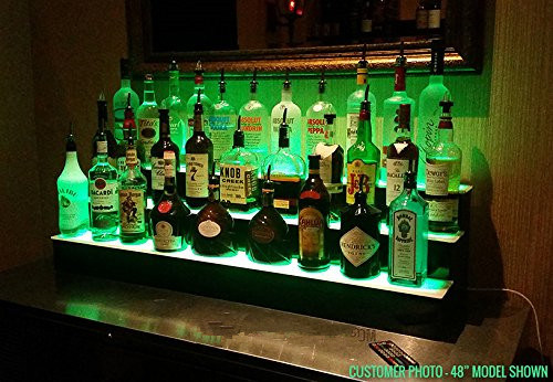 Custom Creative Acrylic Wine Bottle Display Stand with LED