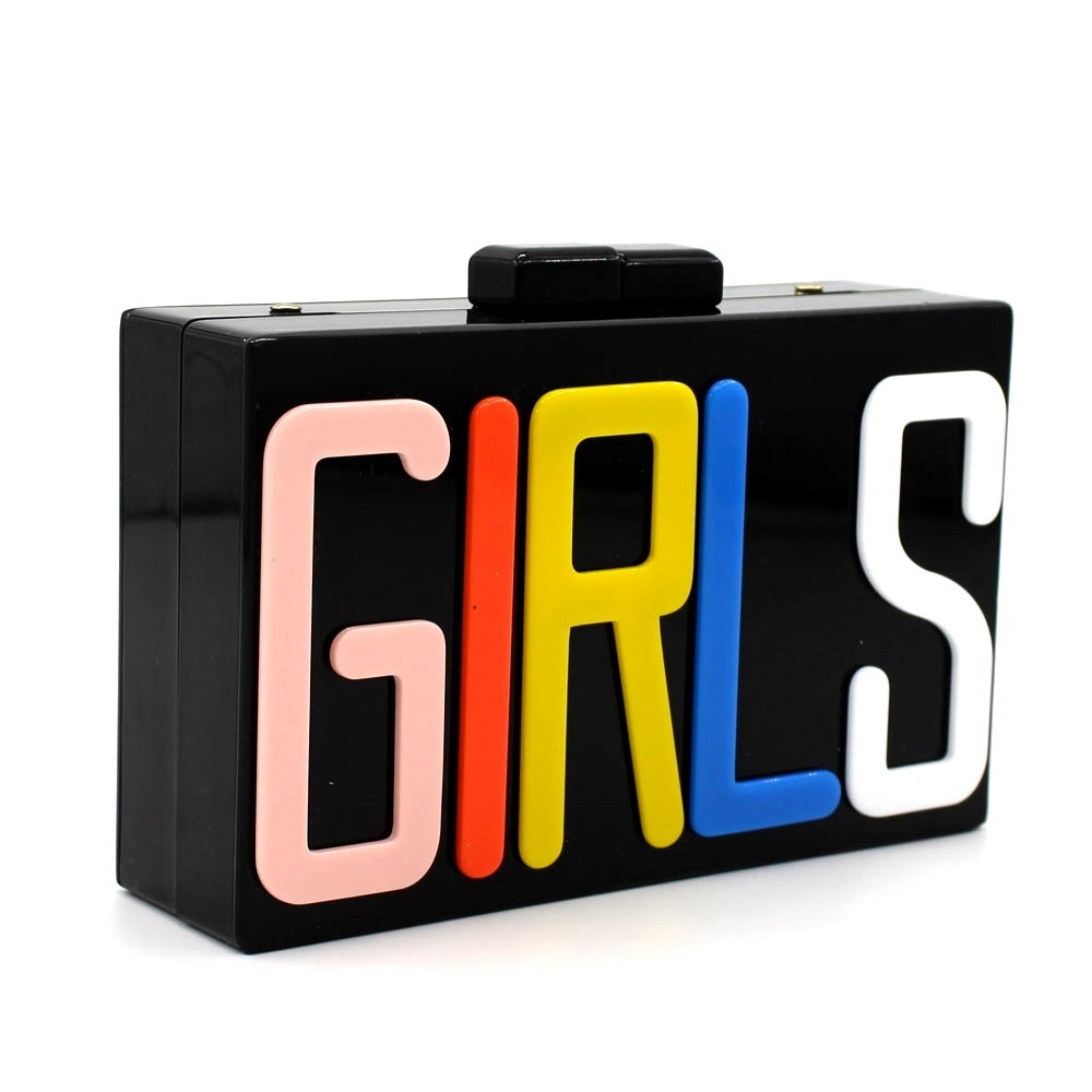Individuality Women Acrylic Clutch Bag